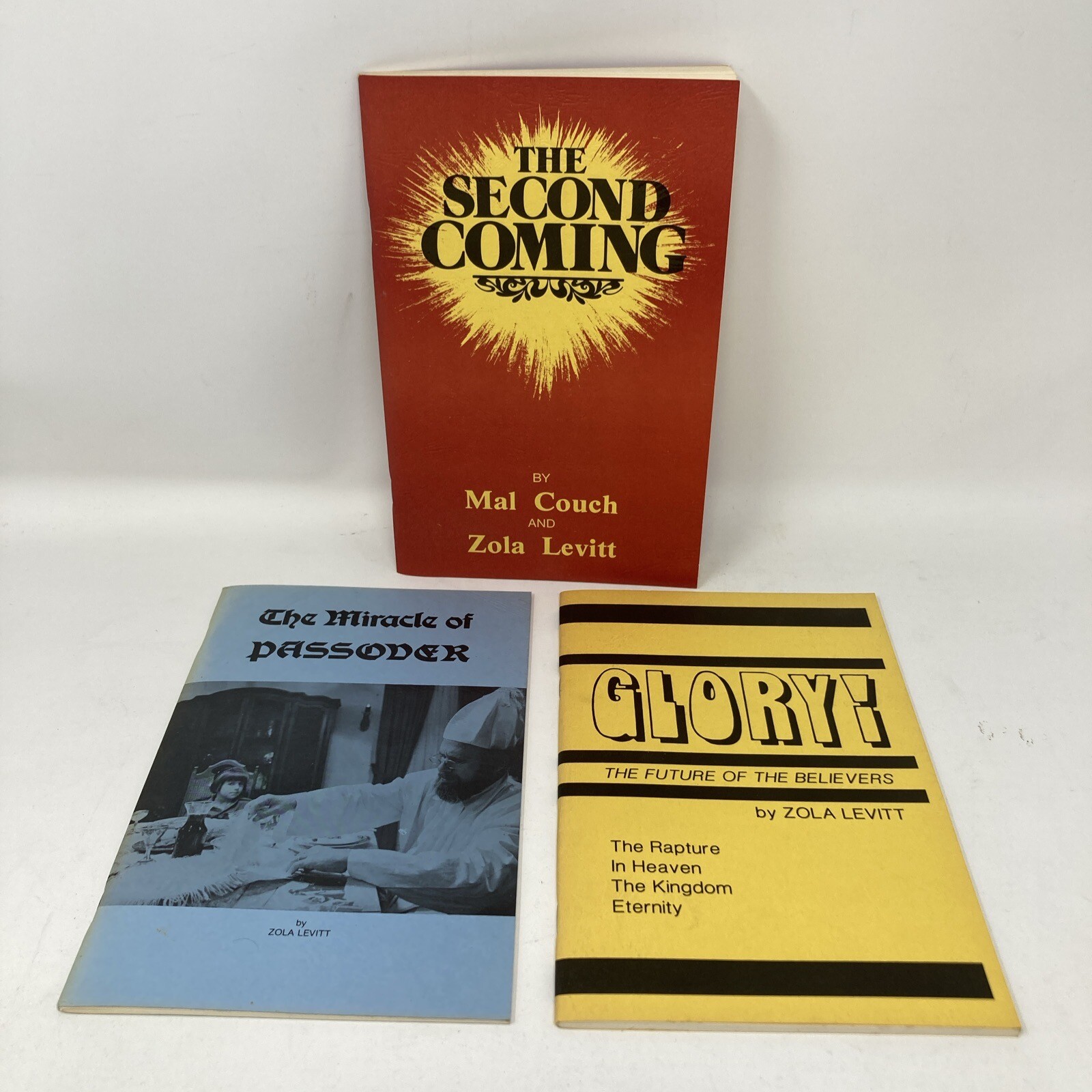 The Second Coming, Glory, And The Miracle Of Passover Book Lot by Levitt, Zola