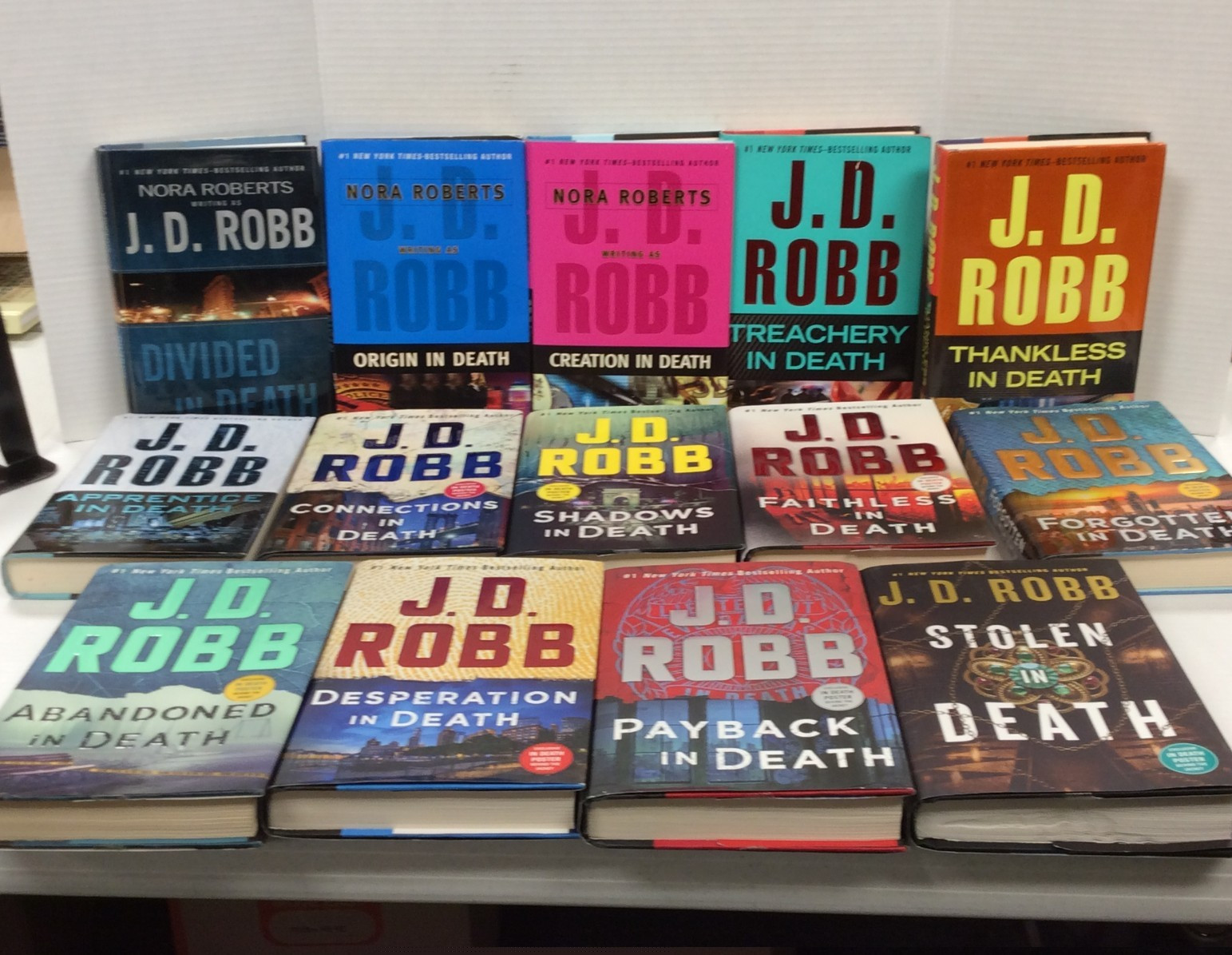 JD ROBB (Lot of 14 – In Death Series) All 1st Editions, 13 First printings HC