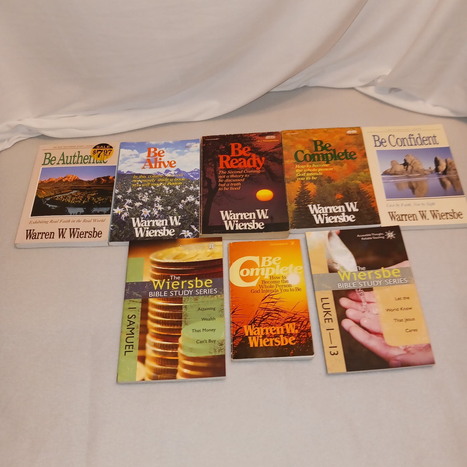 Wiersbe Lot 8 Warren W Wiersbe Books Inc. 6 Be Series & 2 Wiersbe Bible Study Se