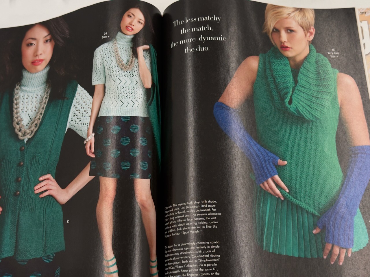 Vogue Knitting International Magazine: Early Fall, Fall, Holiday, Winter 2012