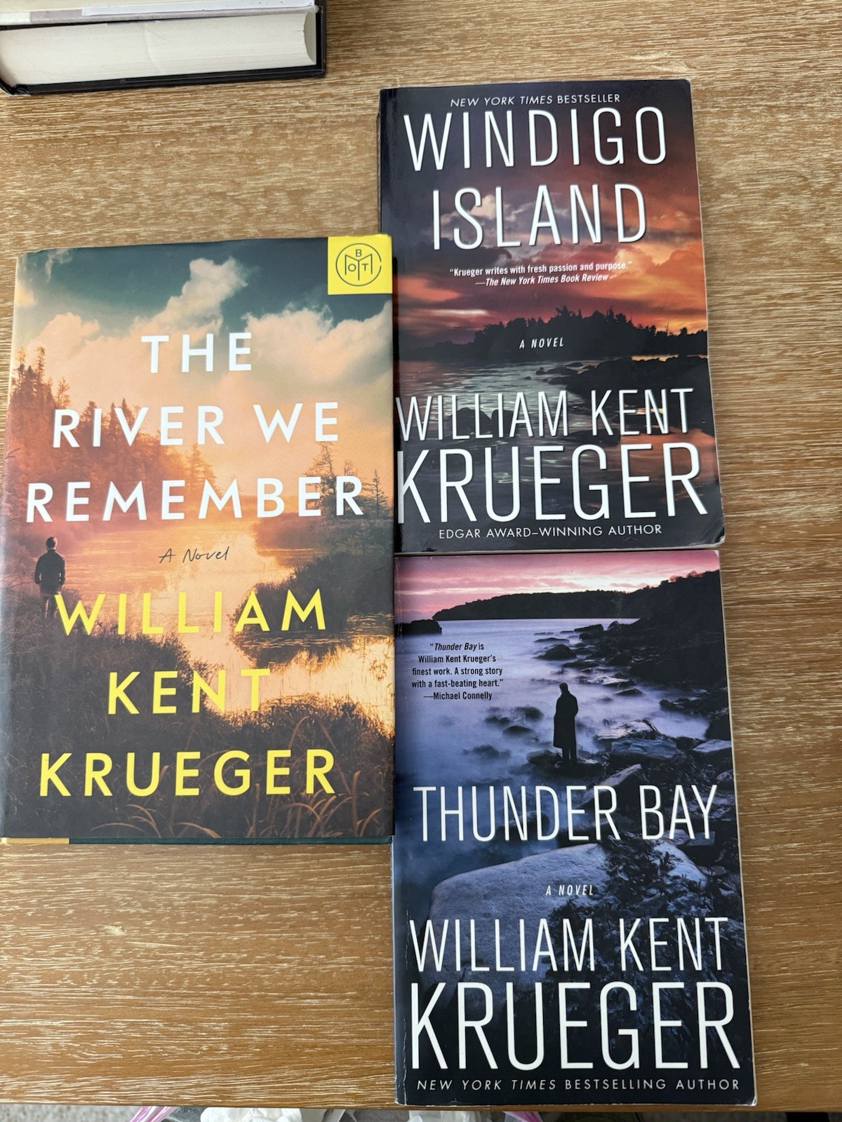 WILLIAM KENT KRUEGER (3) Great Novels SB/HC editions