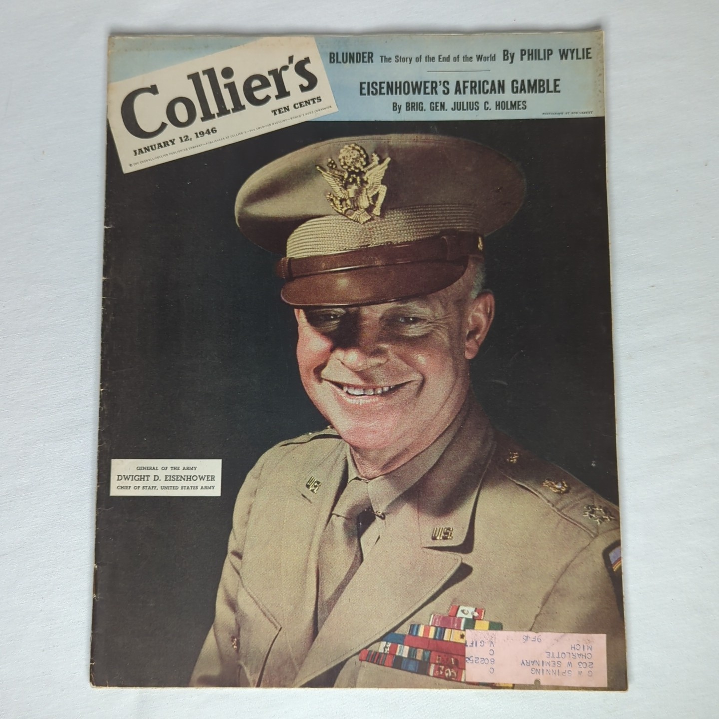 Colliers January 12, 1946 Post WW2 Coverage Eisenhower’s African Gamble
