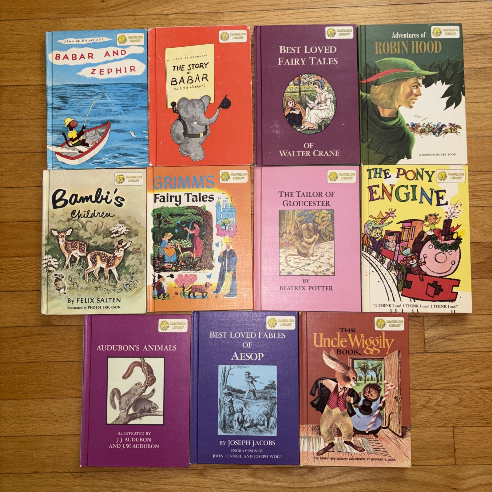 Dandelion Library Vtg 1960s Book Lot of 11 Books 2 In 1 Flip Books Fairy Tales