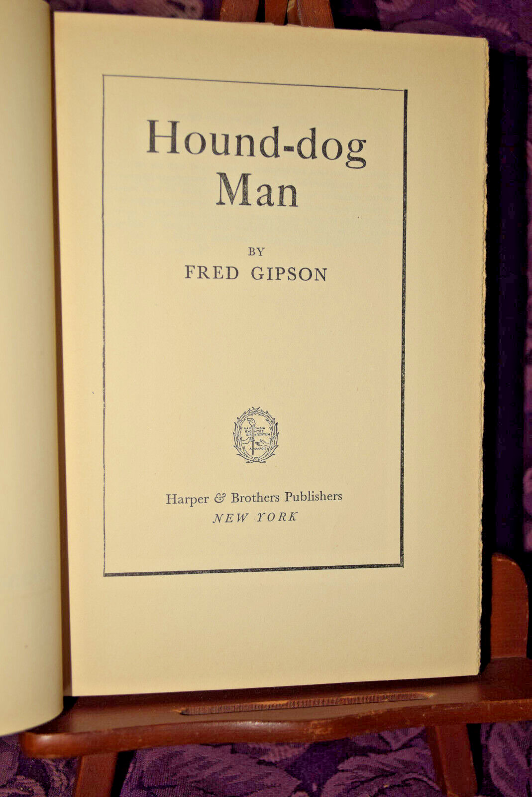 Hound-dog Man by Fred Gipson 1949 Hardback DJ Harper & Brothers Month Book Club