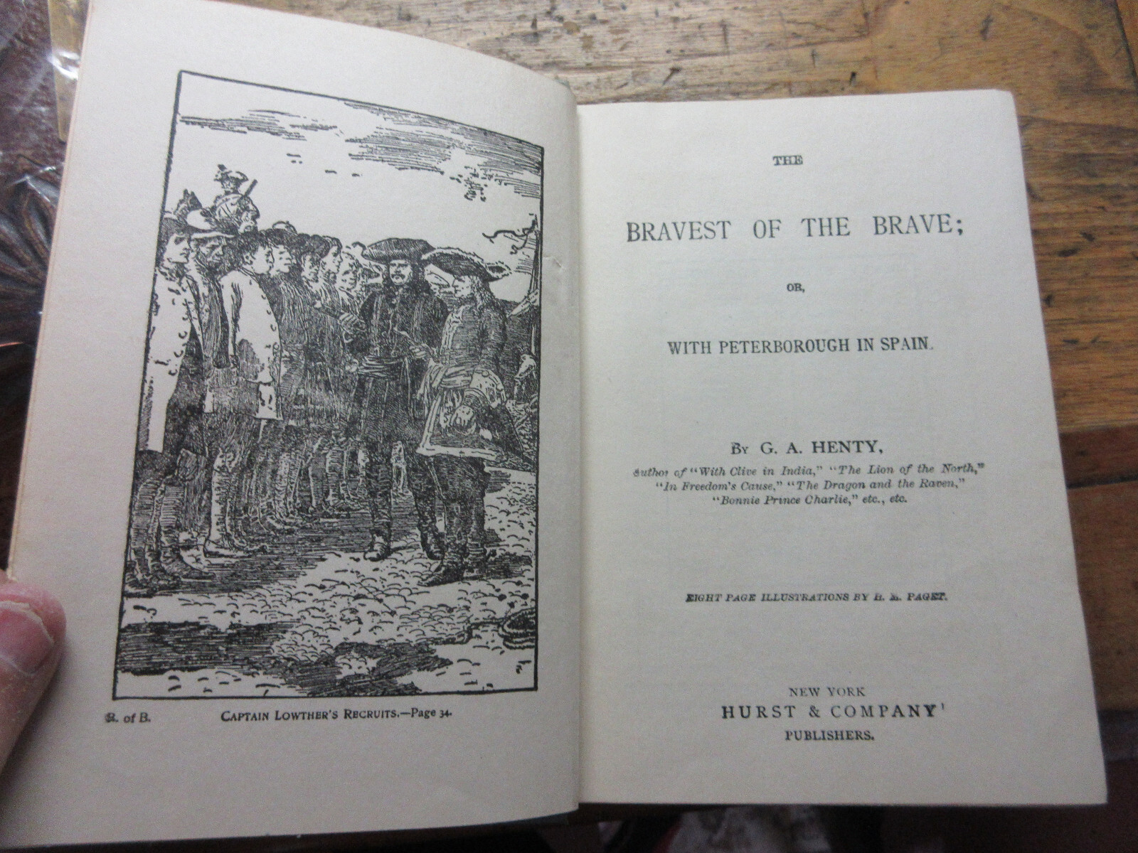 BRAVEST OF THE BRAVE Henty War /Spanish Succesion GREAT Soldier on Spine Series