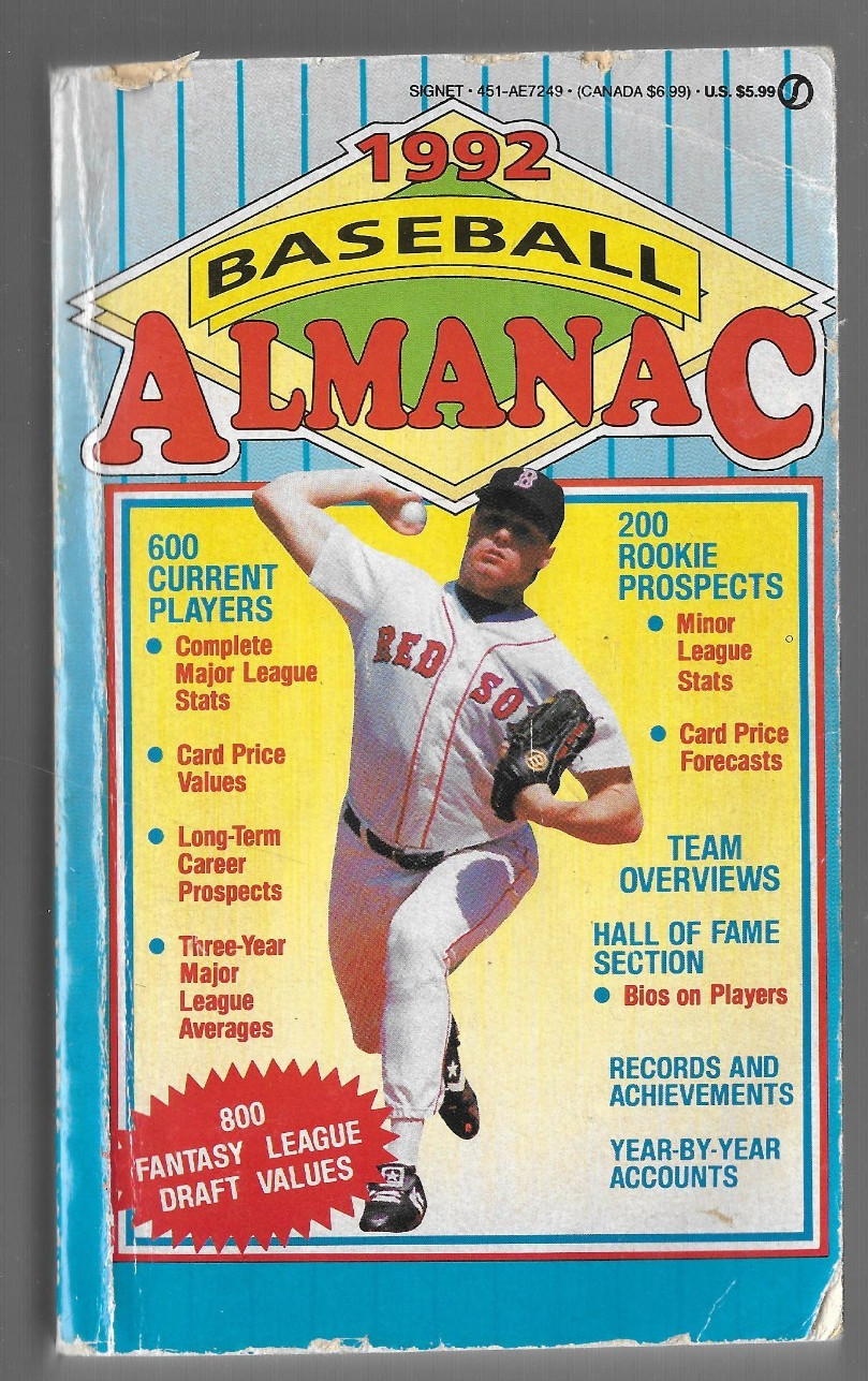 1992 BASEBALL ALMANAC MLB Paperback By Dan Schlossberg – 672 pages