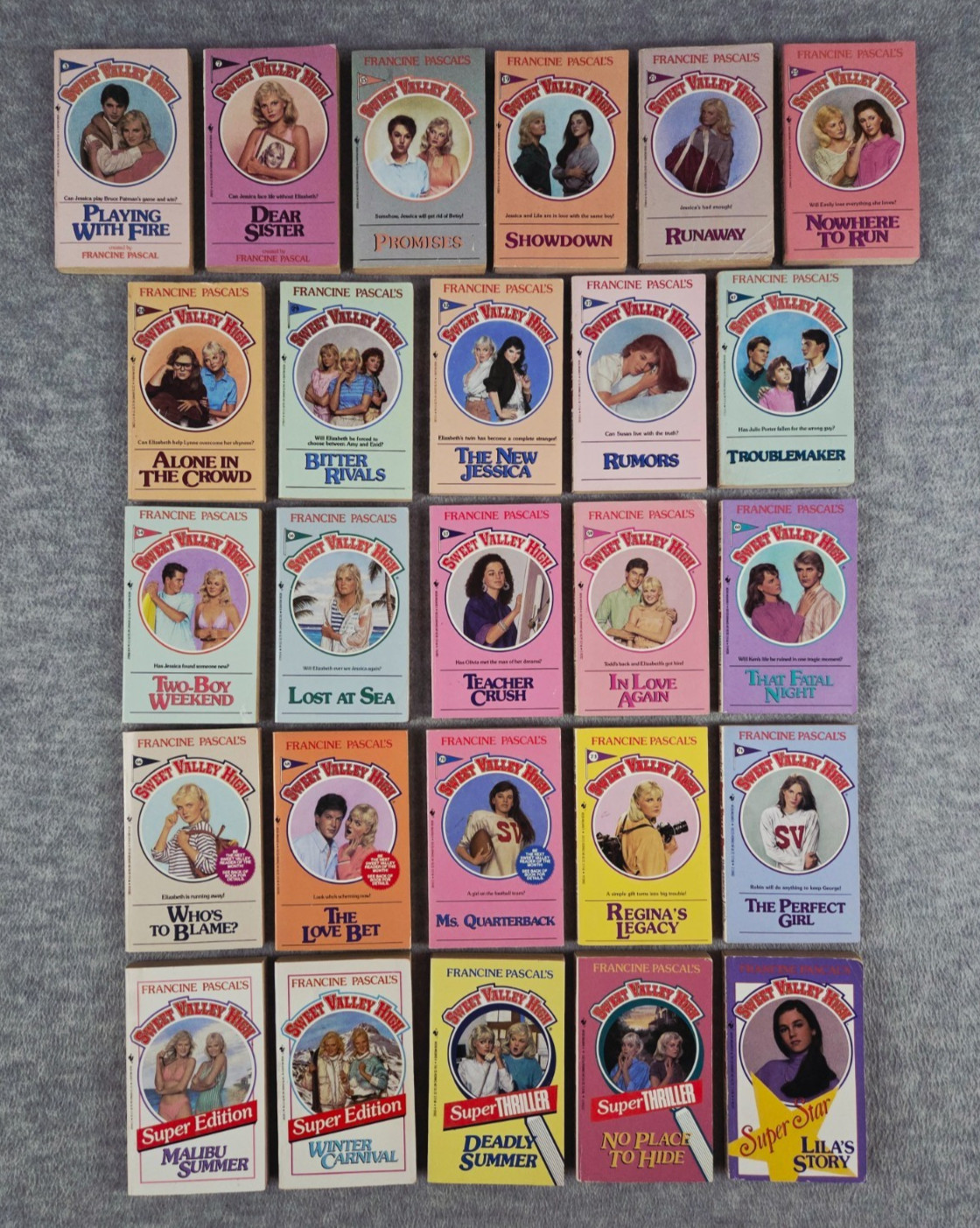 Sweet Valley High 21 Paperback Regular & Super Edition 1980s Lot