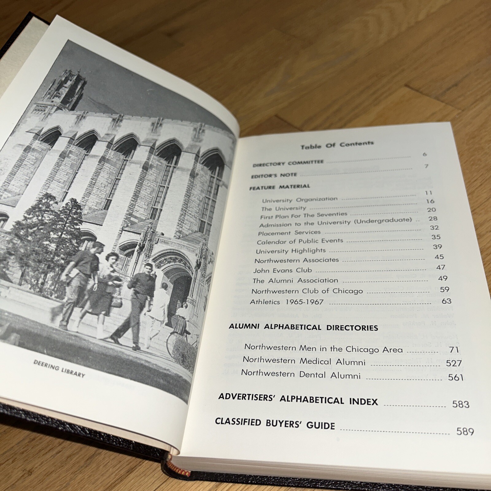 1967 NORTHWESTERN UNIVERSITY ALUMNI DIRECTORY of the CHICAGO AREA 592 pages