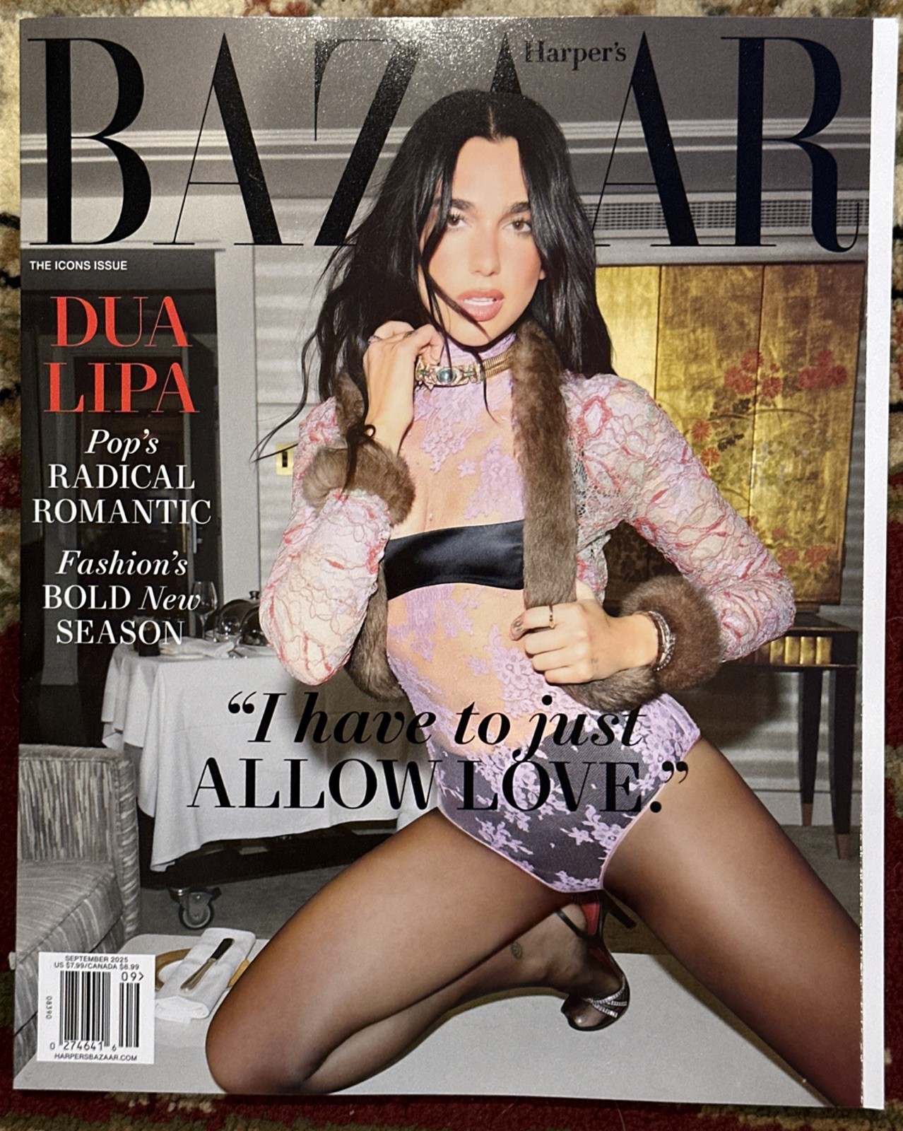 Harper’s Bazaar Magazine September 2025 Dua Lipa
