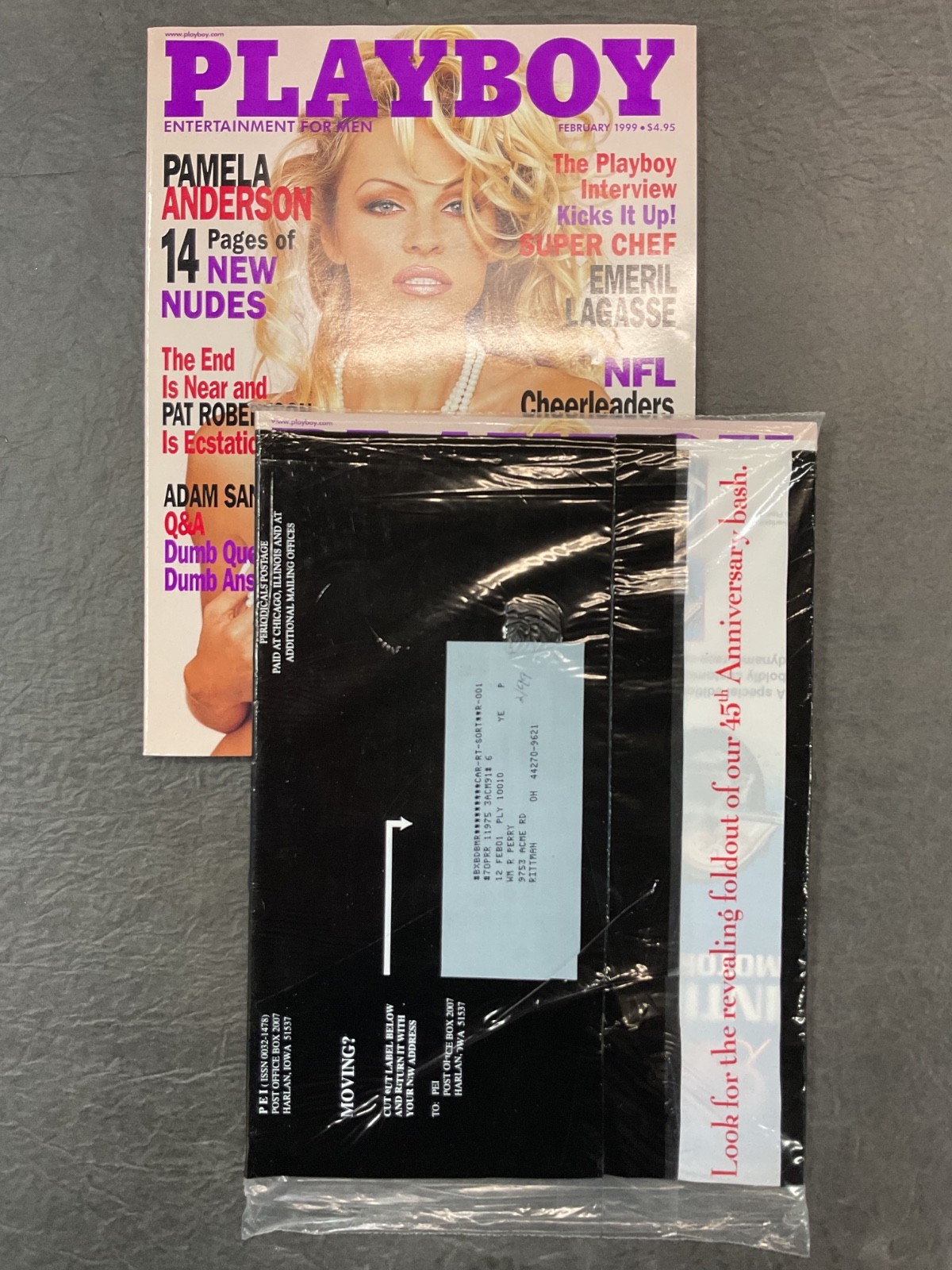 Playboy Magazine February 1999 Pamela Anderson Factory Sealed Unopened Unread