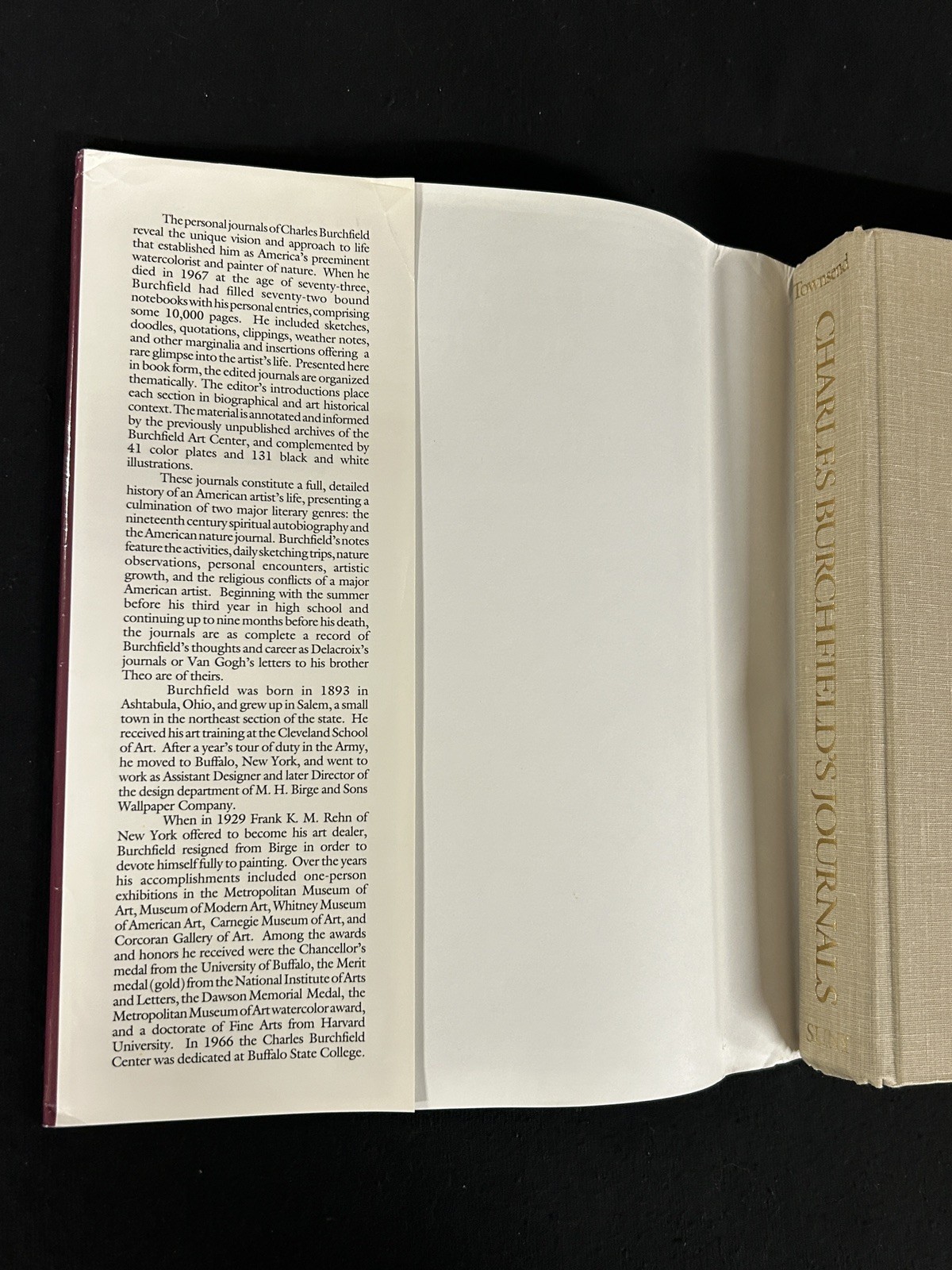 Charles Burchfield’s Journals : The Poetry of Place HCDJ 1993 1st