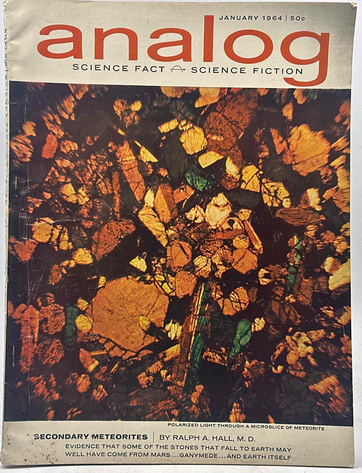 Analog SF Jan 1964 – Secondary Meteorites Ralph A Hall – Analog Magazine Book