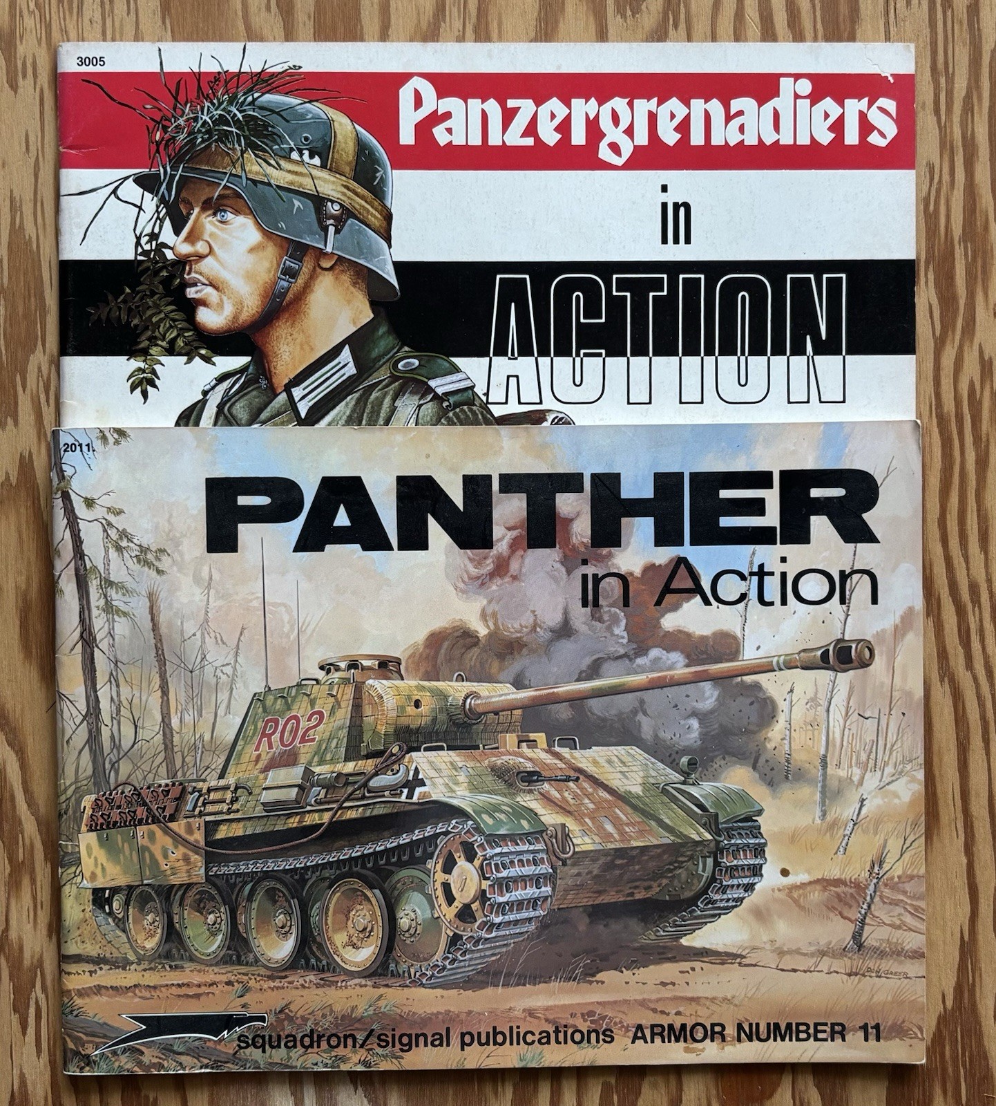 Panther, Panzergrenadiers in Action – Squadron/Signal Lot Of 2 Books