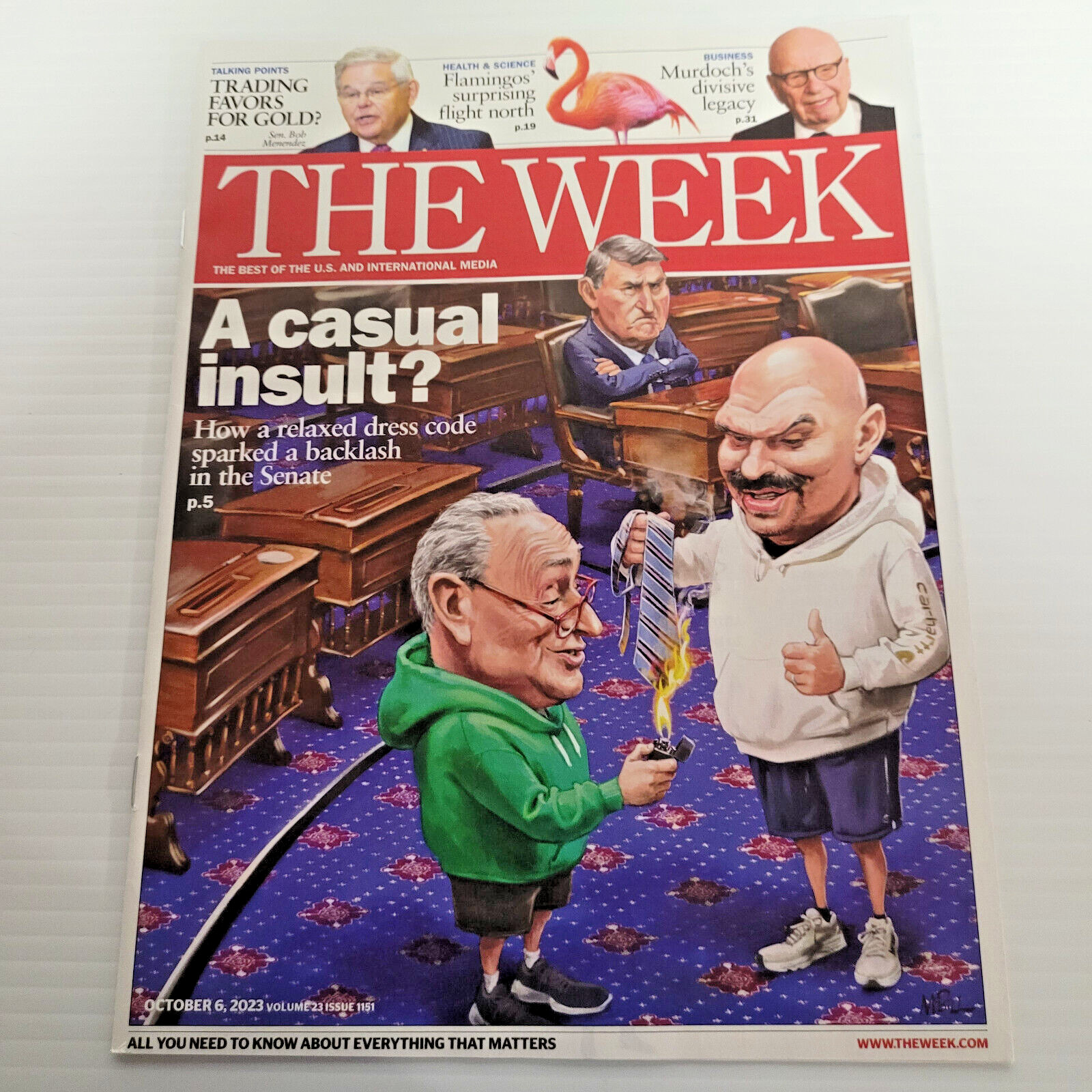 The Week 2023 October 6 ~A Casual Insult, Fetterman & Schumer ~Murdoch’s Legacy