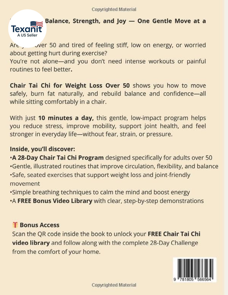 Chair Tai Chi for Weight Loss after 50: Lose Belly Fat, Improve Mobility, and Fe