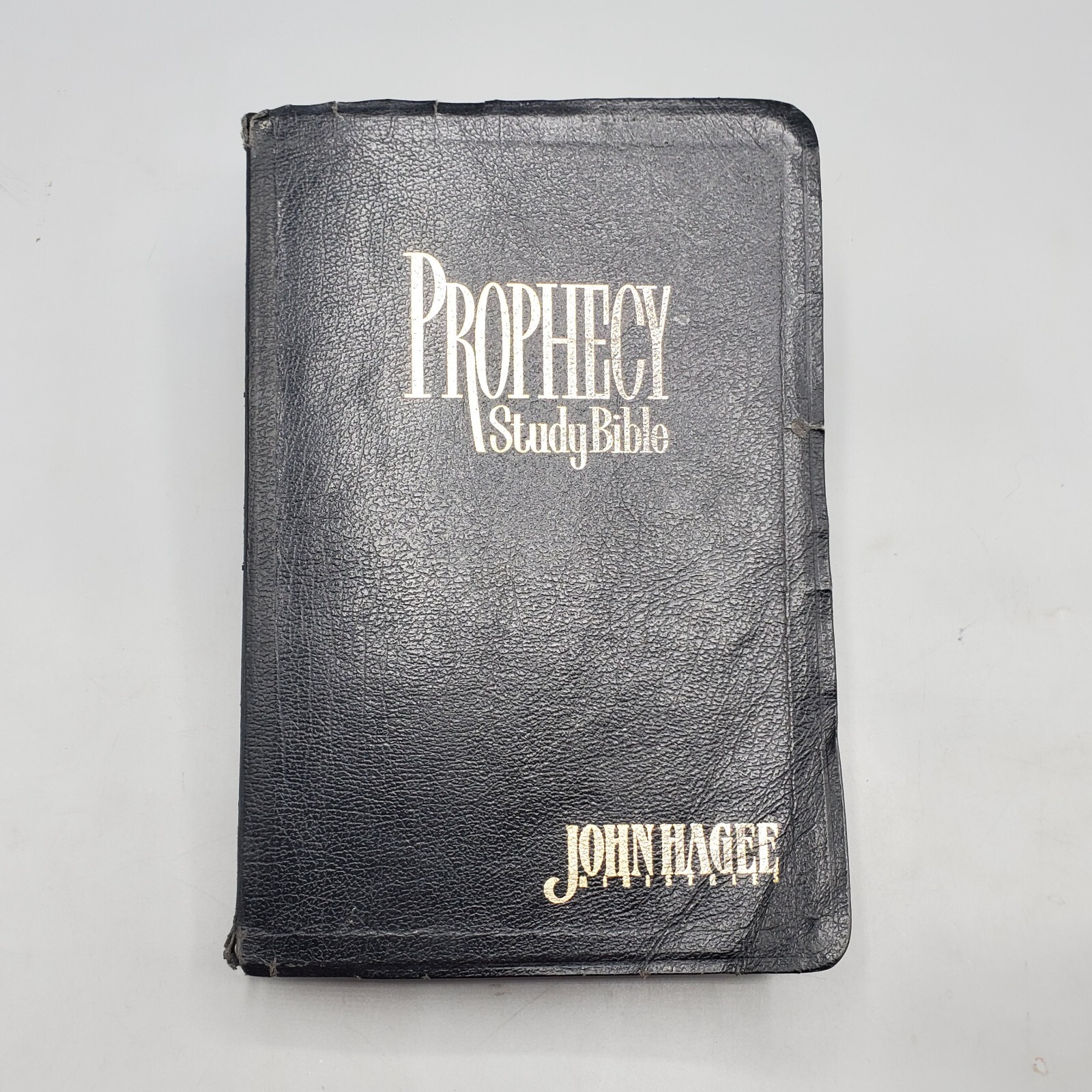 Prophecy Study Bible John Hagee NKJV 1997 Black Bonded Leather Marginalia Notes
