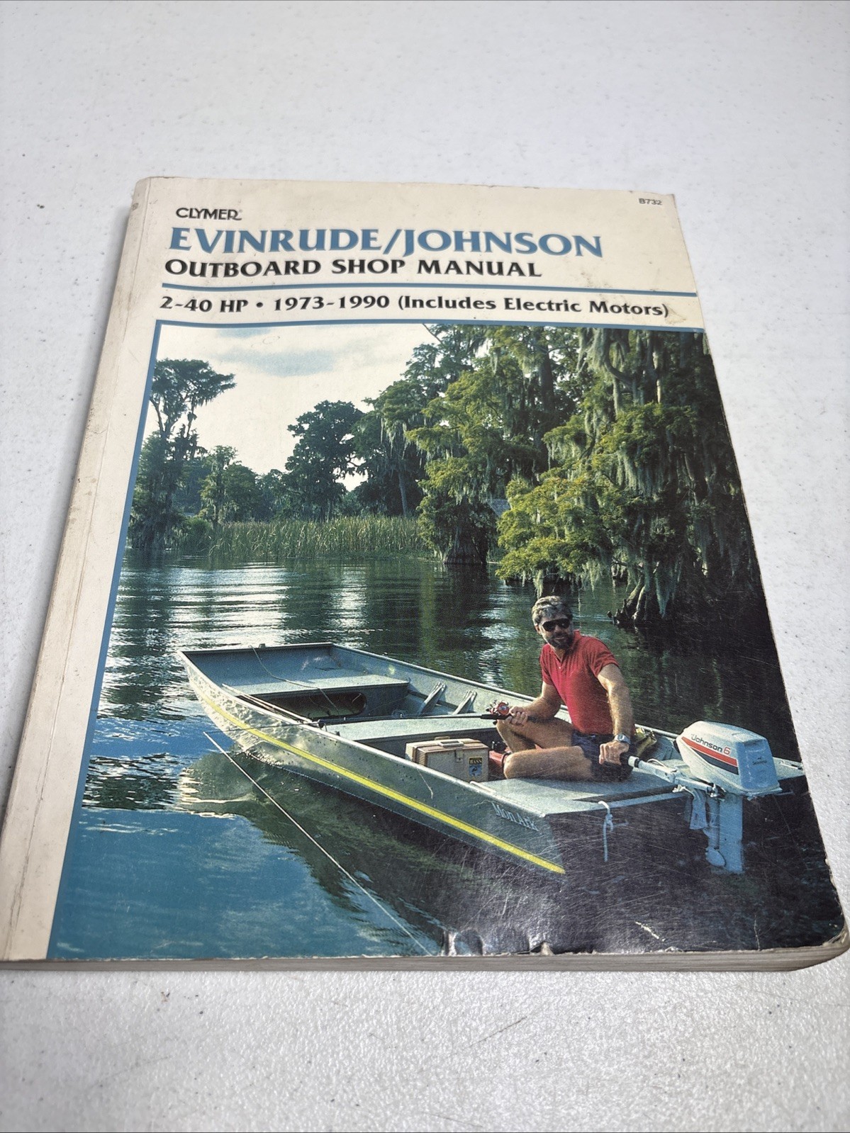 Clymer Evinrude Johnson Outboard Shop Manual 2-40 HP 1973-1990 Includes Electric