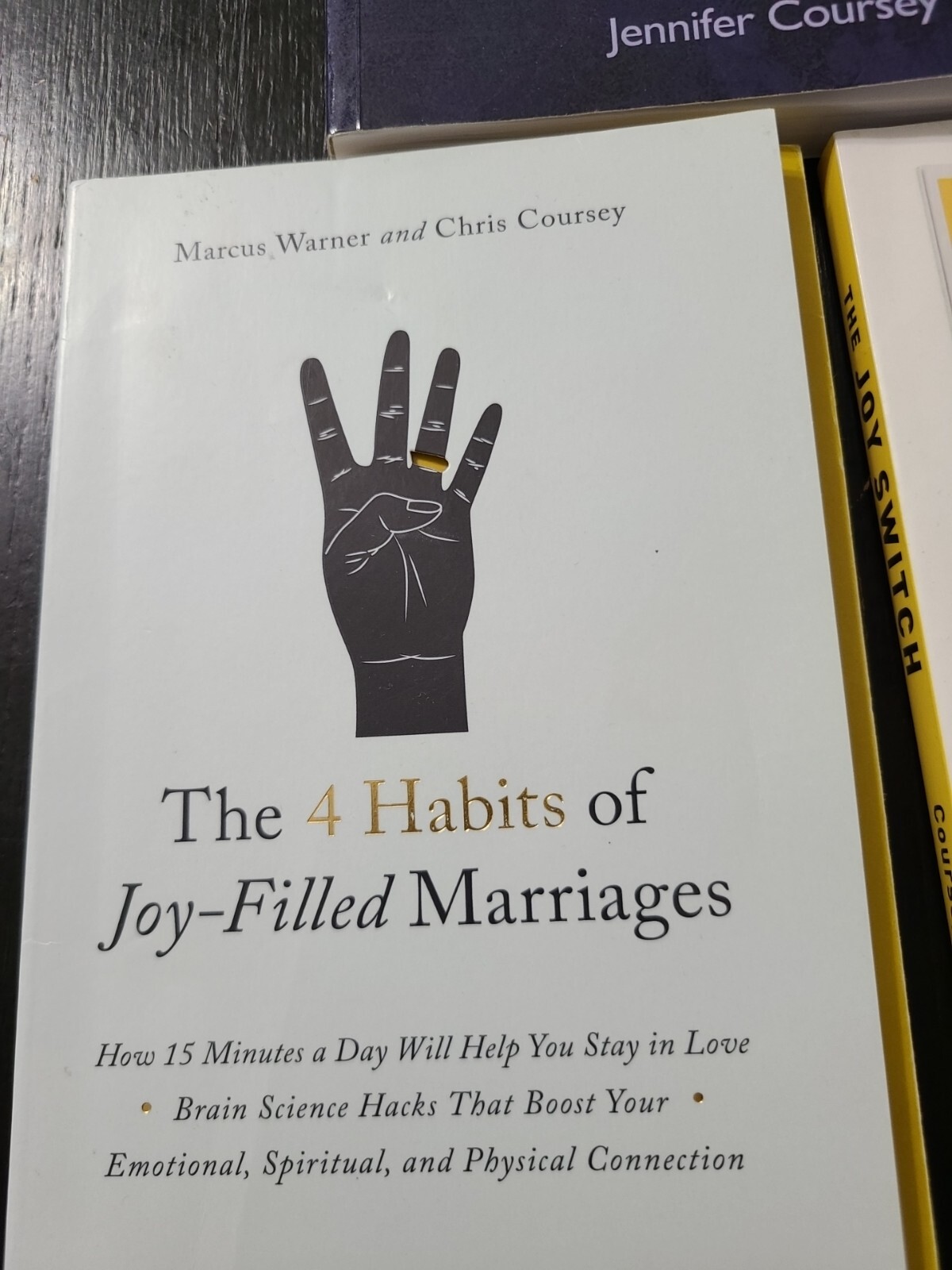 30 Days of Joy busy married couples Chris M. Coursey Lot 3 BOOKS JOY SWITCH