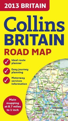 2013 Collins Map of Britain Sheet map, folded Book The Fast Free Shipping