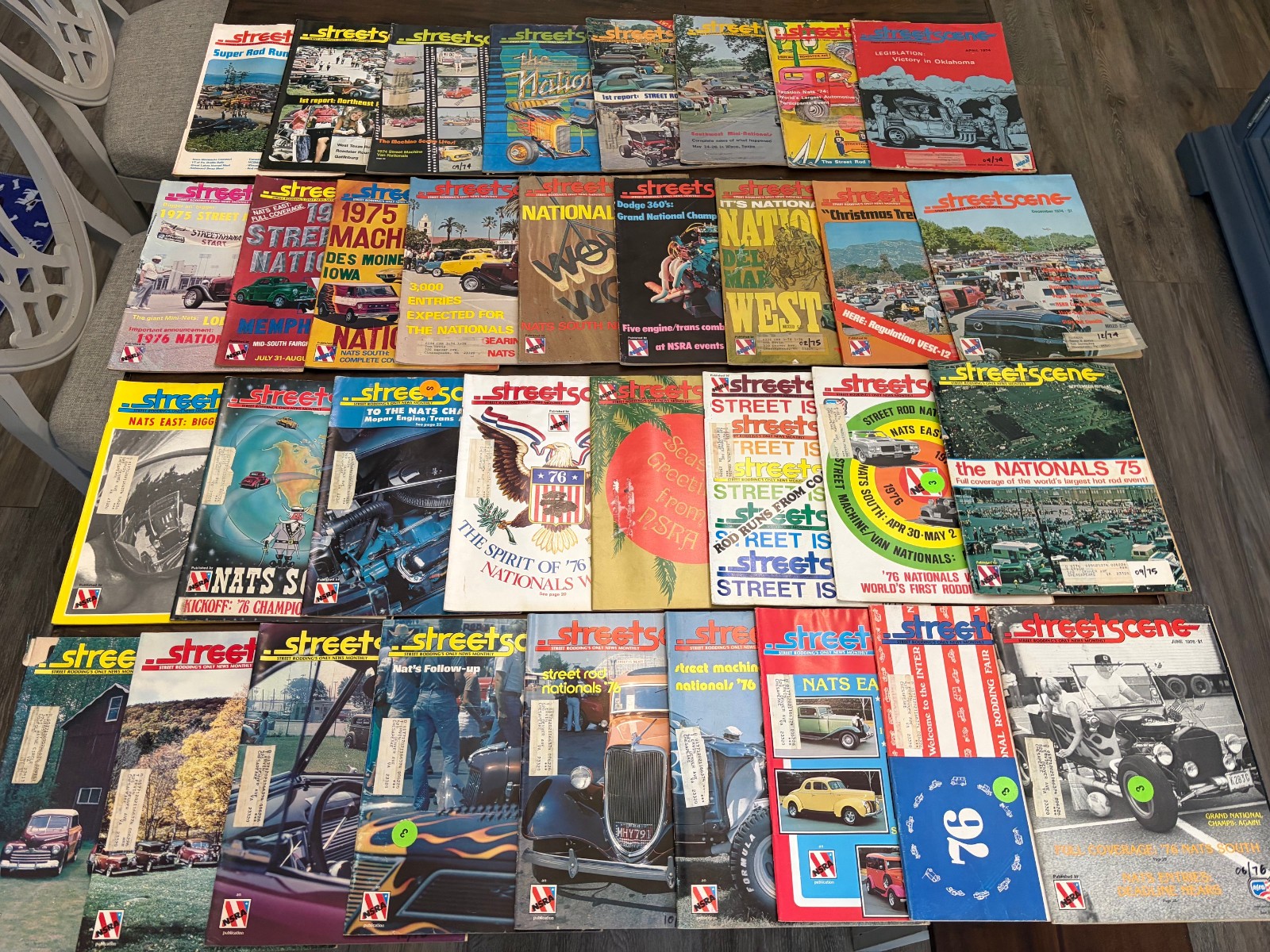Lot of 34 vintage Street Scene Magazine 70’s 1974 1975 1976