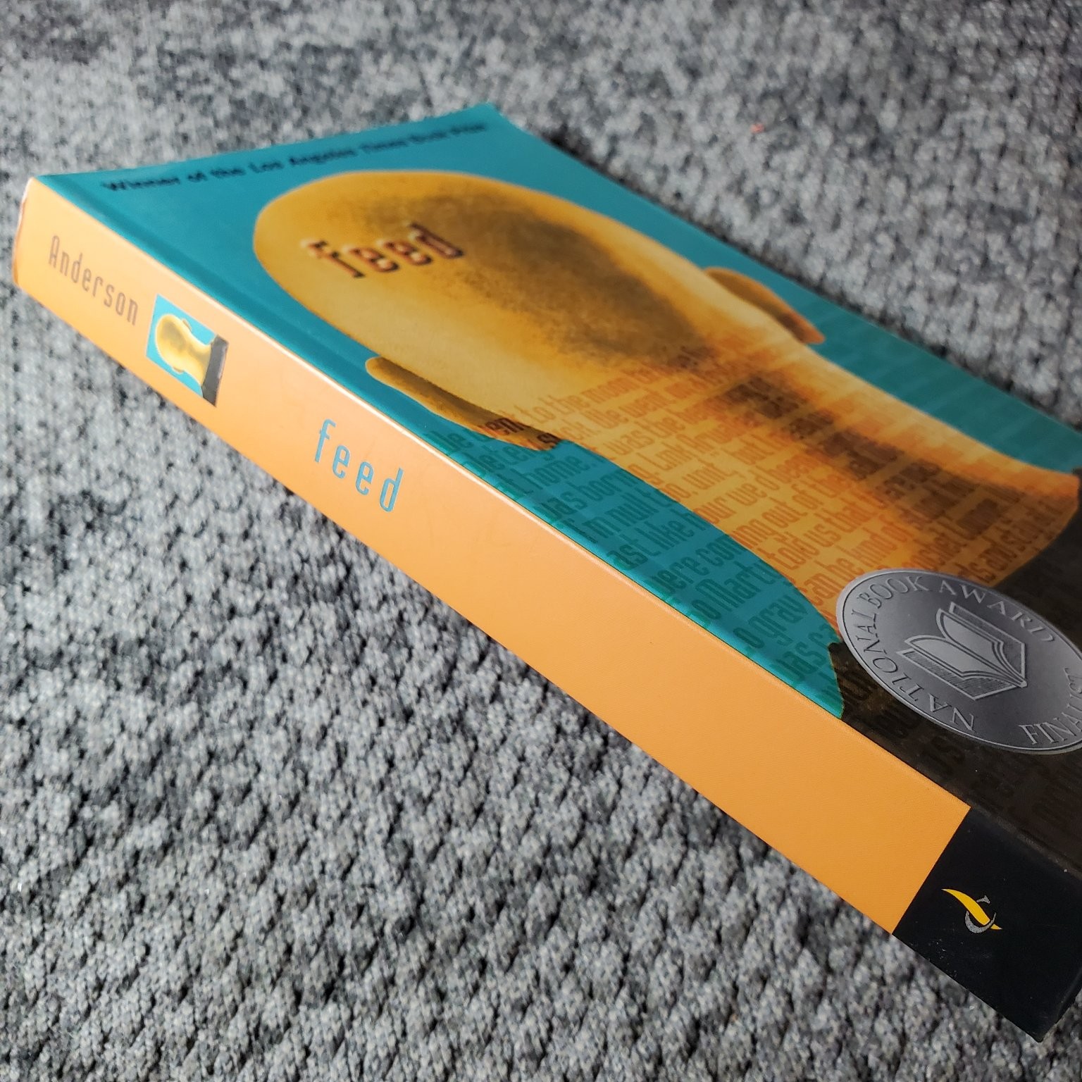 Feed M. T. Anderson 2004 First Paperback Edition Dystopian YA Candlewick