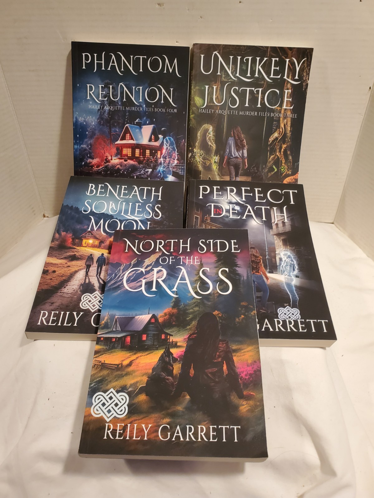 Reily Garrett ~ 5 book lot ~ Unlikely Phantom Beneath North Side Perfect