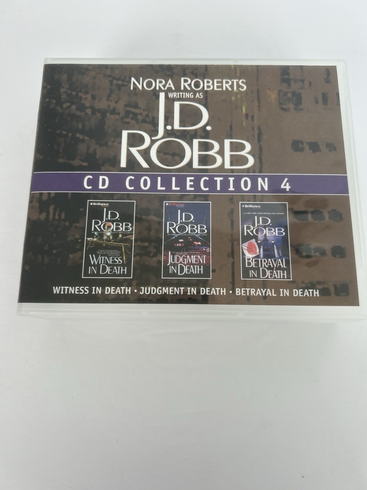 J D Robb CD Collection 4 In Death Series Witness Judgement and Betrayal