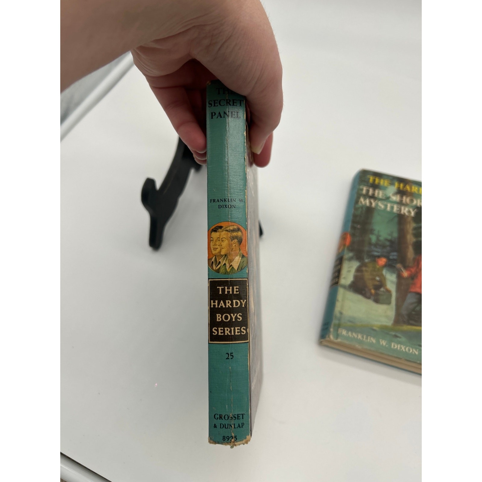 Vintage Hardy Boys Book Lot The Secret Panel 1946 & The Short-Wave Mystery 1966