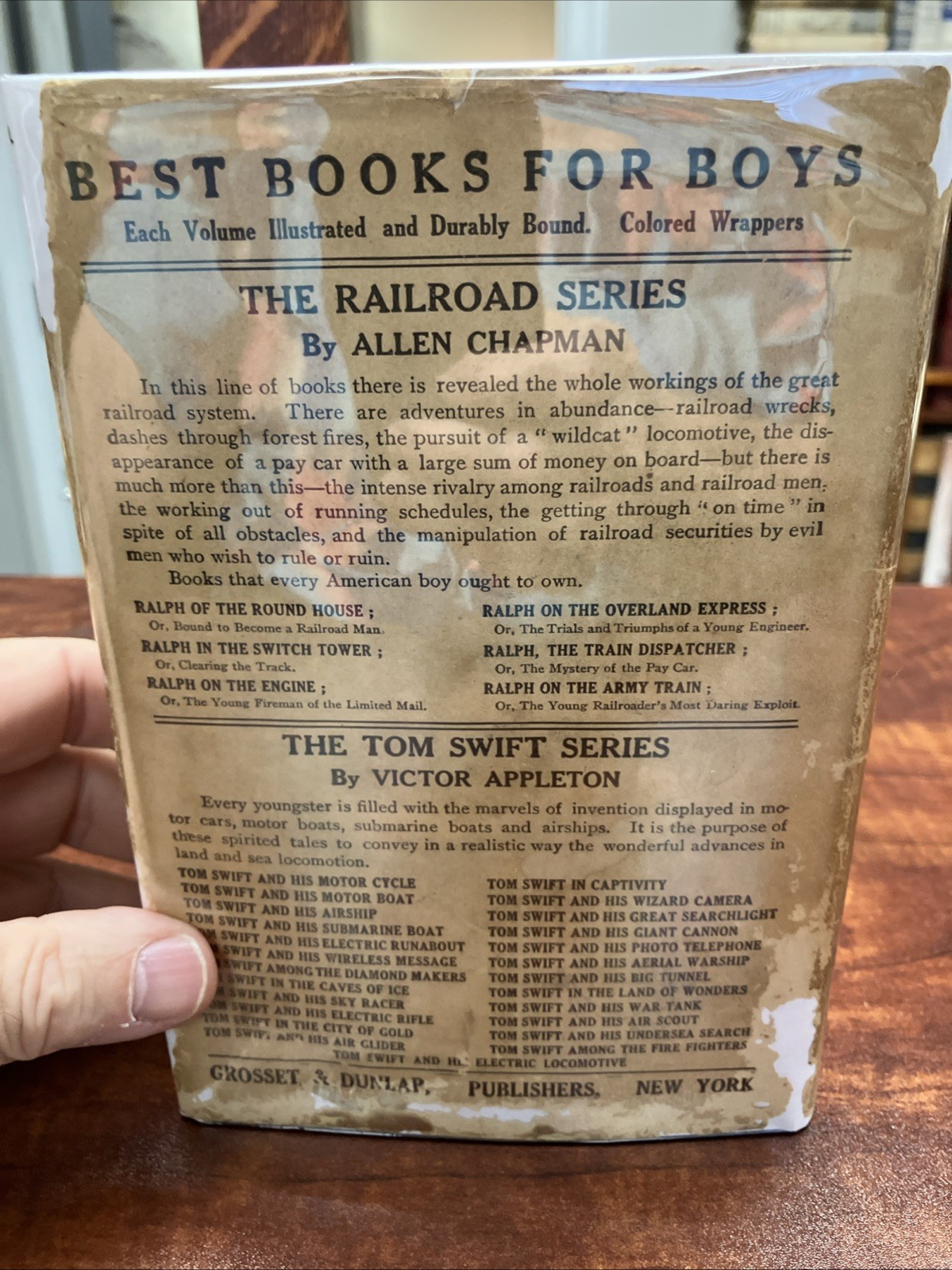 The Radio Boys First Wireless Allen Chapman April 1922 W/DJ