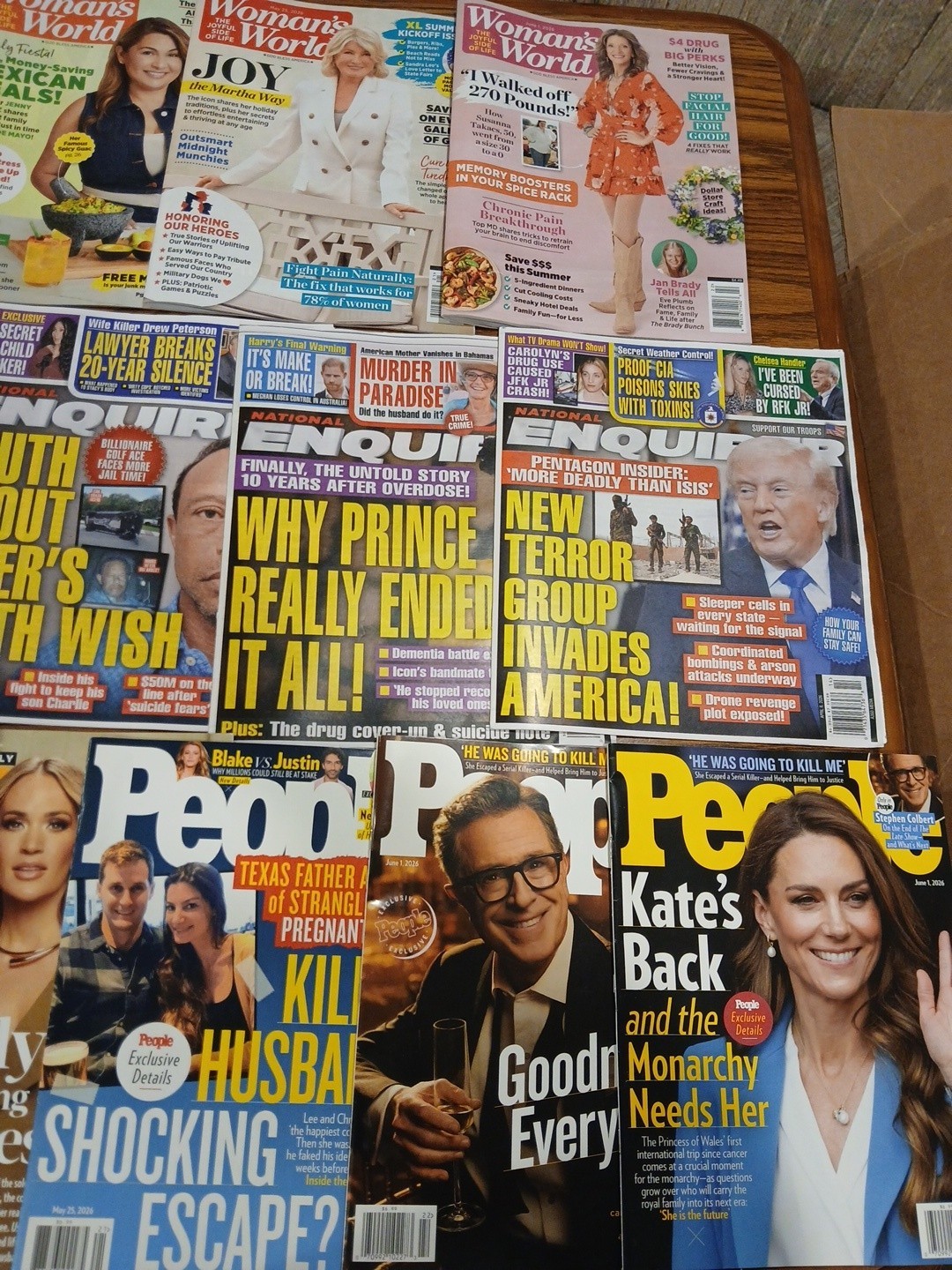 TABLOID MAGAZINE LOT Of 23 Enquirer Us Weekly People Woman World 2026 Magazines