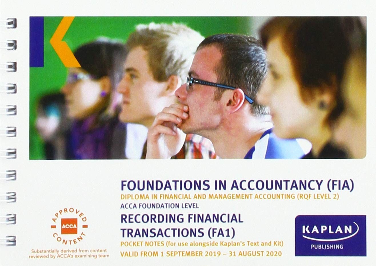 KAPLAN PUBLISHING RECORDING FINANCIAL TRANSACTIONS – POCKET NOTES (Paperback)