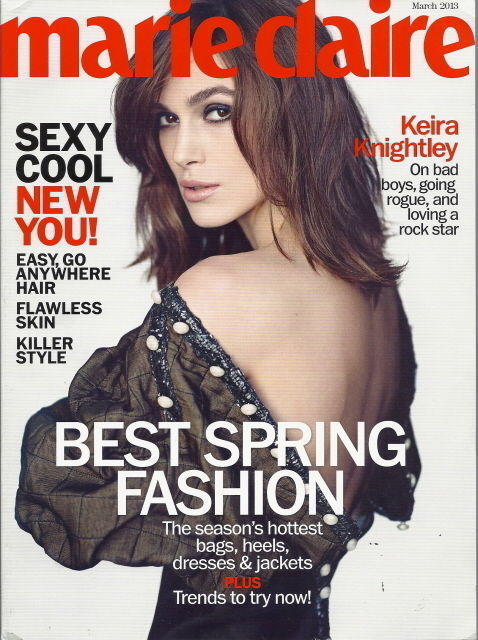 Keira Knightley Marie Claire Magazine Mar 2013 Runway Hair Karolina Kurkova