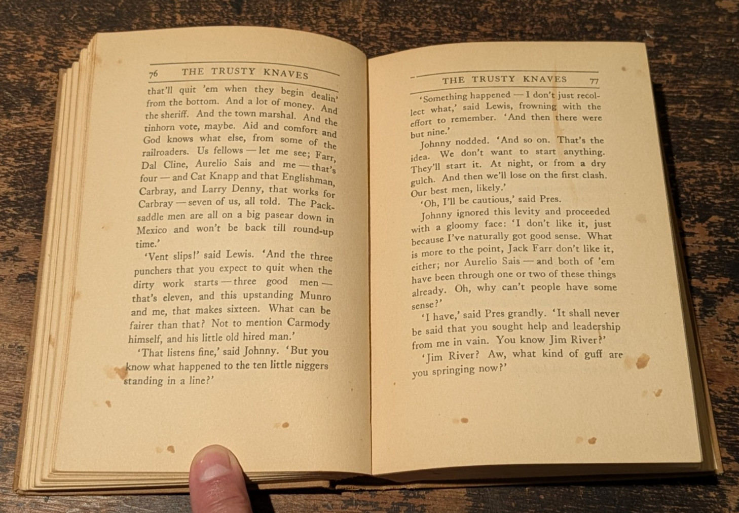 The Trusty Knaves by Eugene Rhodes-1933-NY: Grosset & Dunlap-Western-238 pages