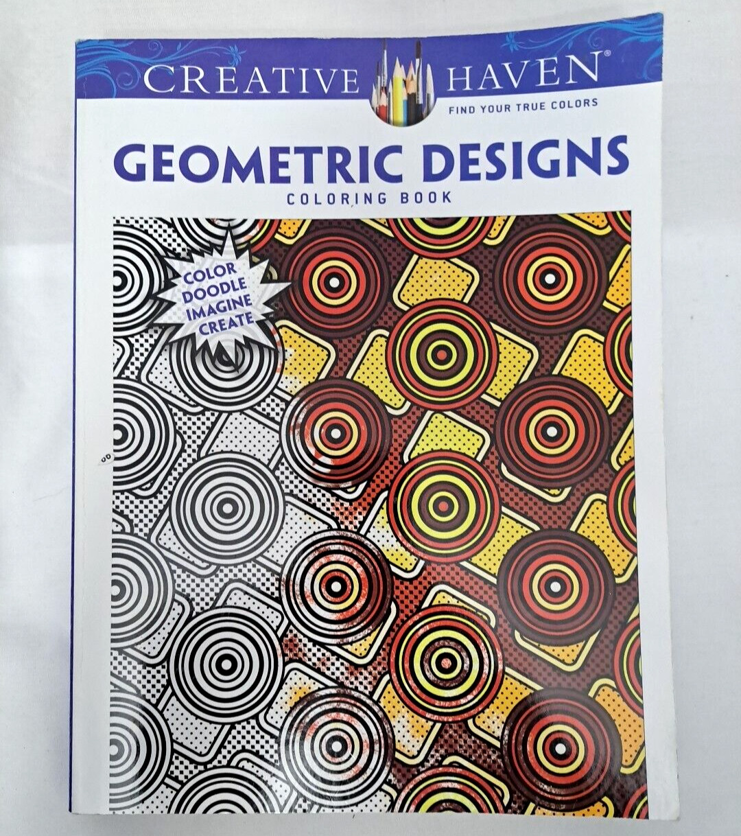 Creative Haven Geometric Designs Coloring Book by Dover Over 120 Pages, Kids