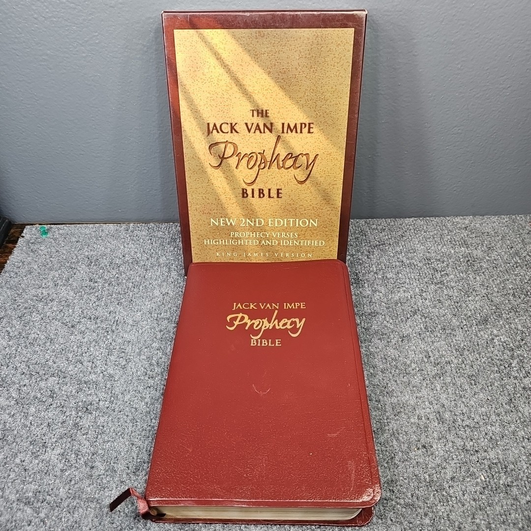 The Jack Van Impe Prophecy Bible Second 2nd Edition KJV Bonded Leather