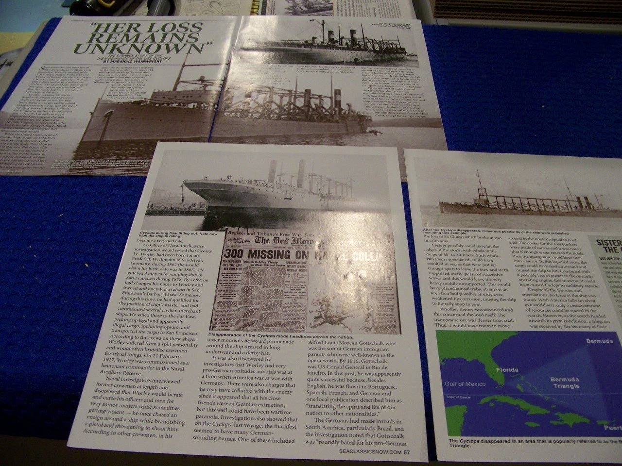 USS CYCLOPS “HER LOSS REMAINS UNKOWN”..HISTORY/PHOTOS/DETAILS (409PP)