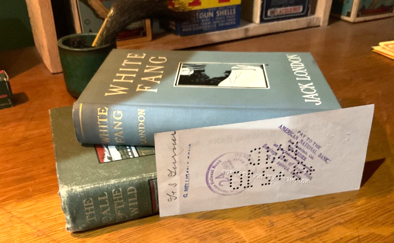 JACK LONDON ~ Cancelled Check 1910 call of the wild/white fang first edition/1st