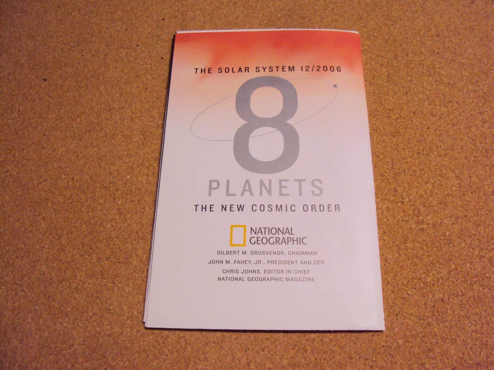 Vintage National Geographic Magazine December 2006 Map The Solar System 8 Planet