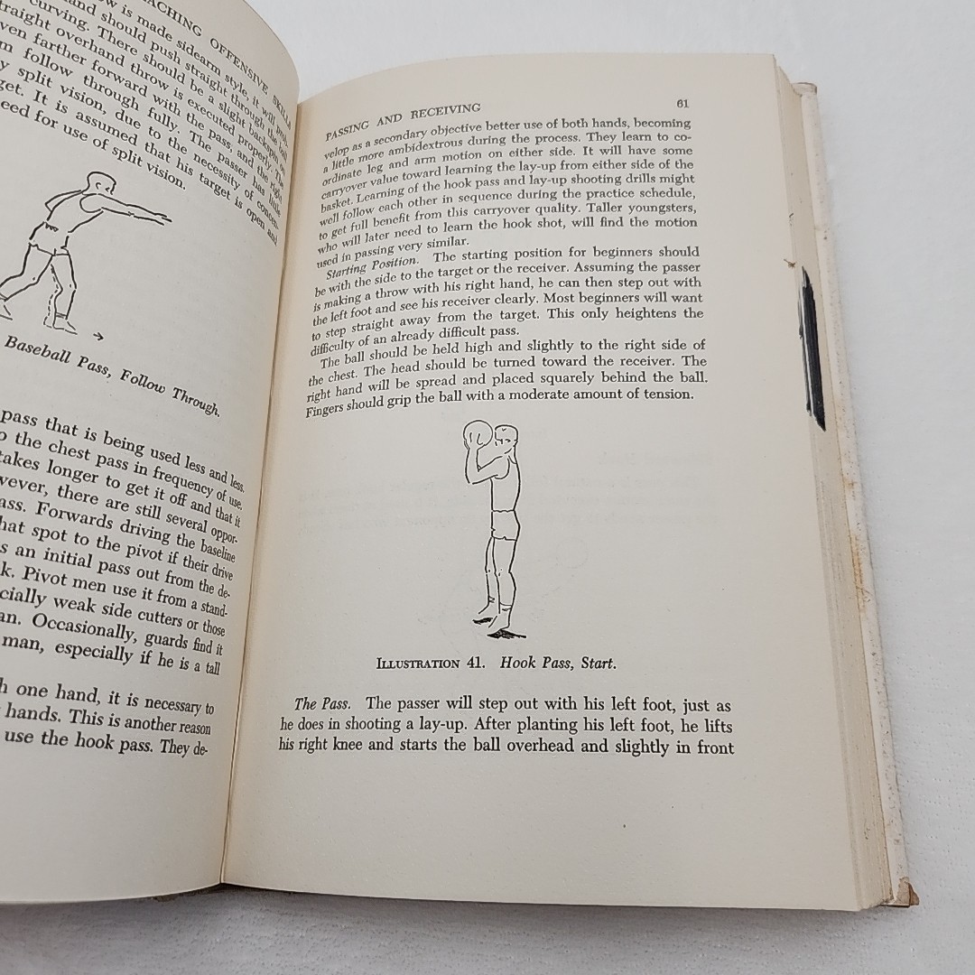 Illustrated Basketball Coaching Techniques Garland F Pinholster 1960 Oglethrope
