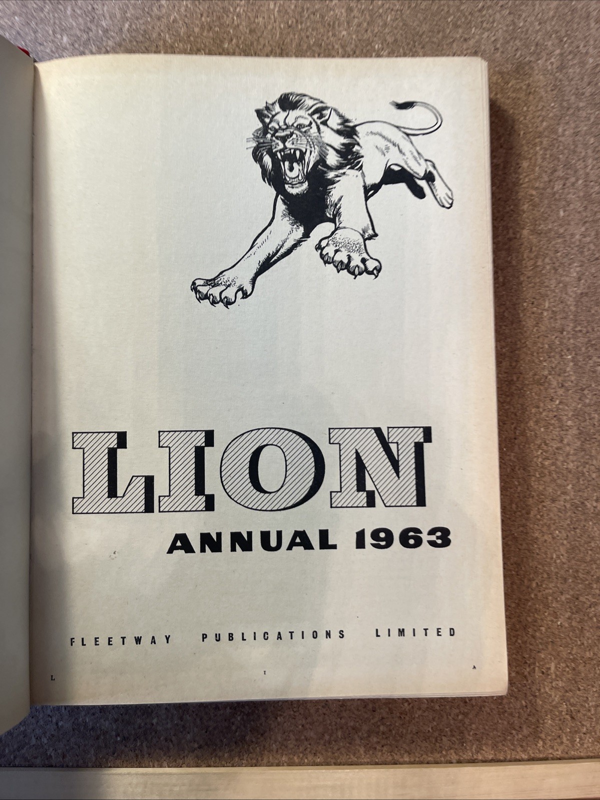 Lion Annual 1963 G to VG Unclipped, No Pen, Bright Cover Colours, Hardback