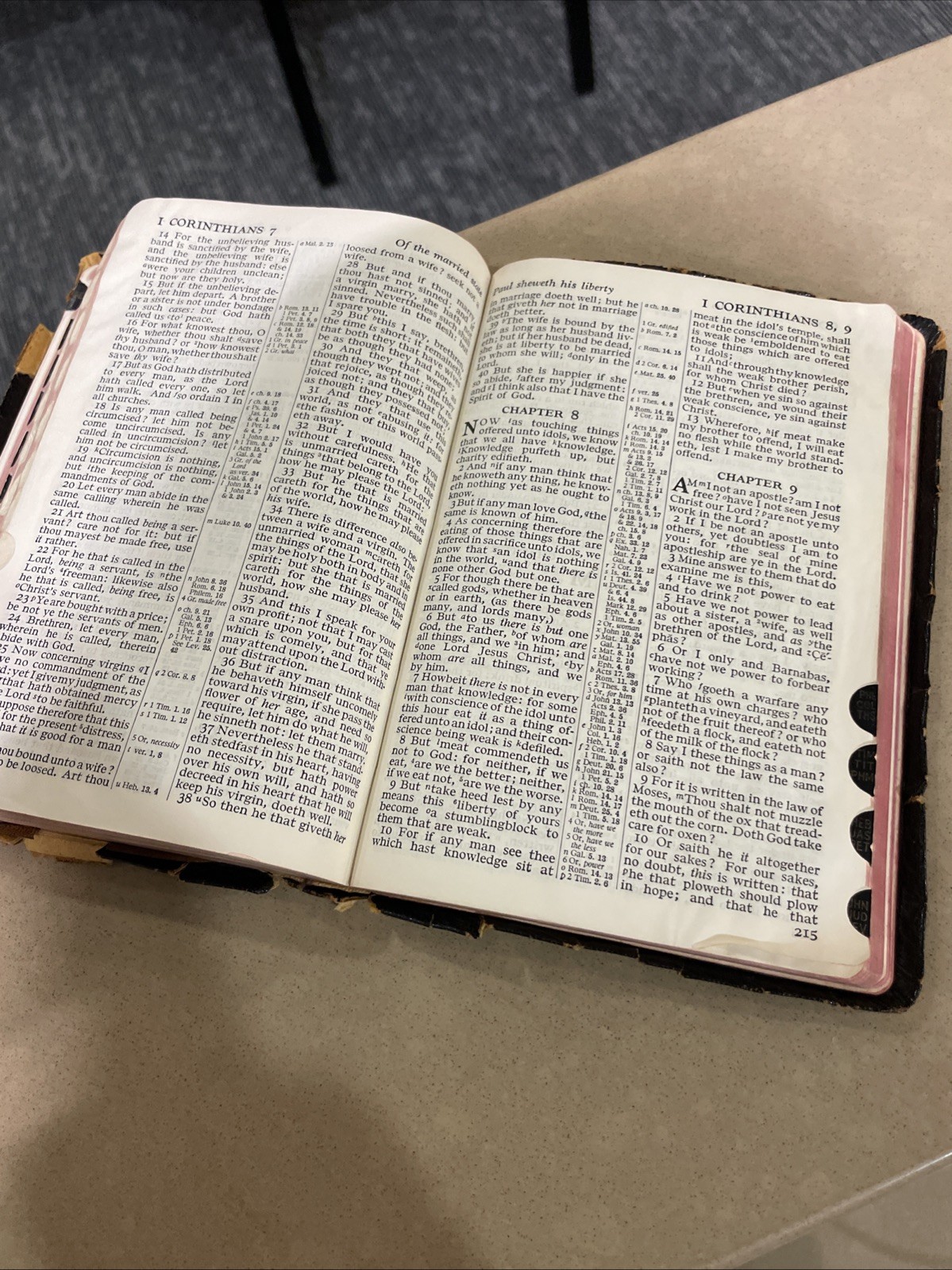 The Holy Bible King James Version Red Letter Concordance Harper & Brothers 1951