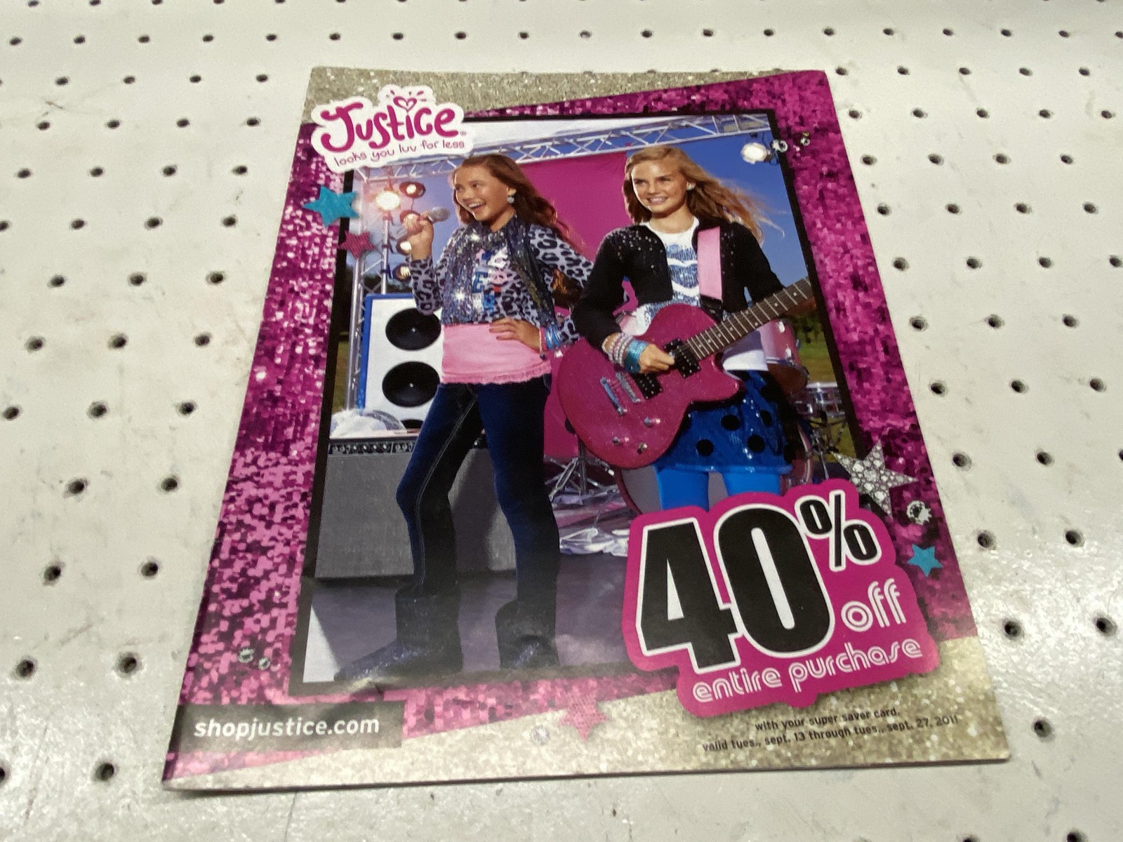 Justice 2011 Fall Clothing Catalog 40% Off Entire Purchase Girls Fashion Ads USA