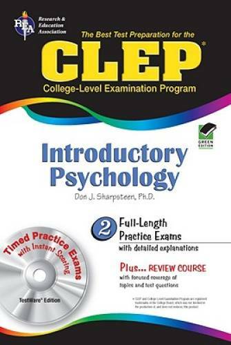 CLEP: Introductory Psychology, TestWare Edition (Book & CD-ROM) – GOOD