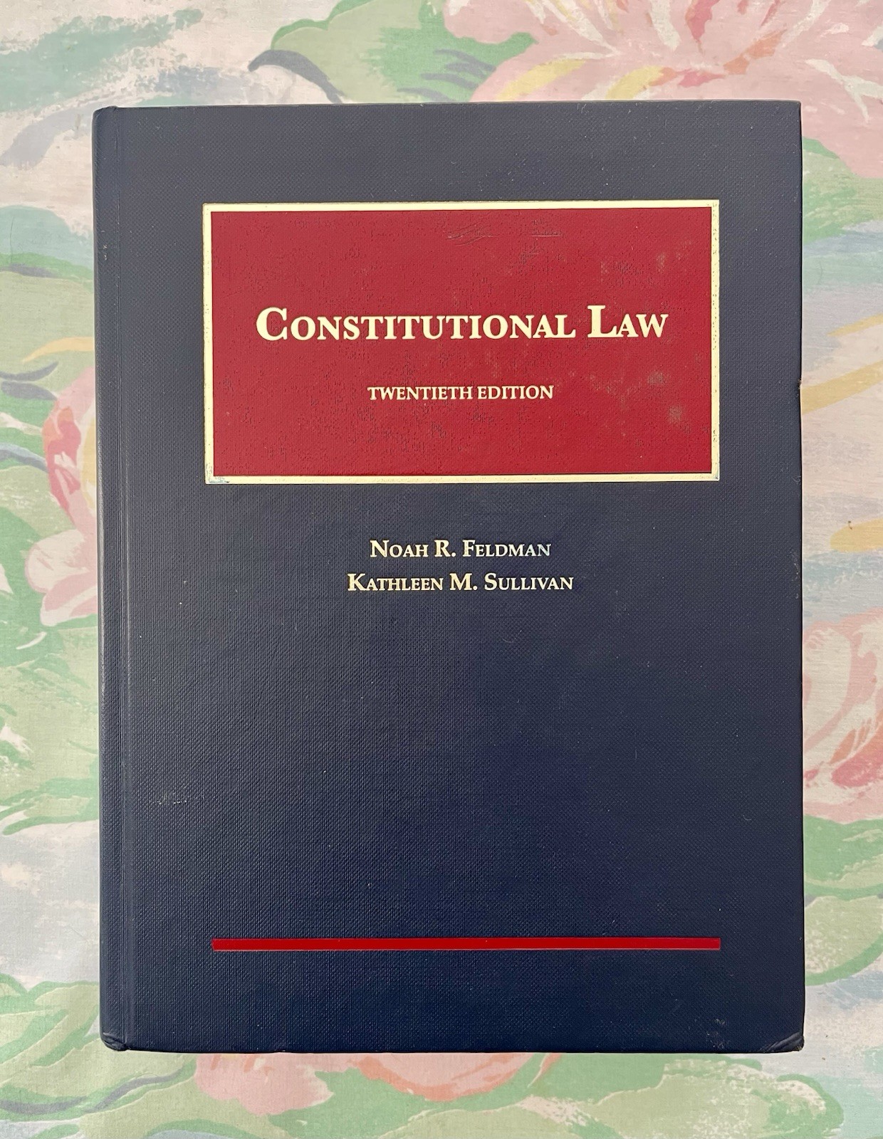 Used Constitutional Law 20th Edition By Noah R. Feldman/Kathleen M. Sullivan