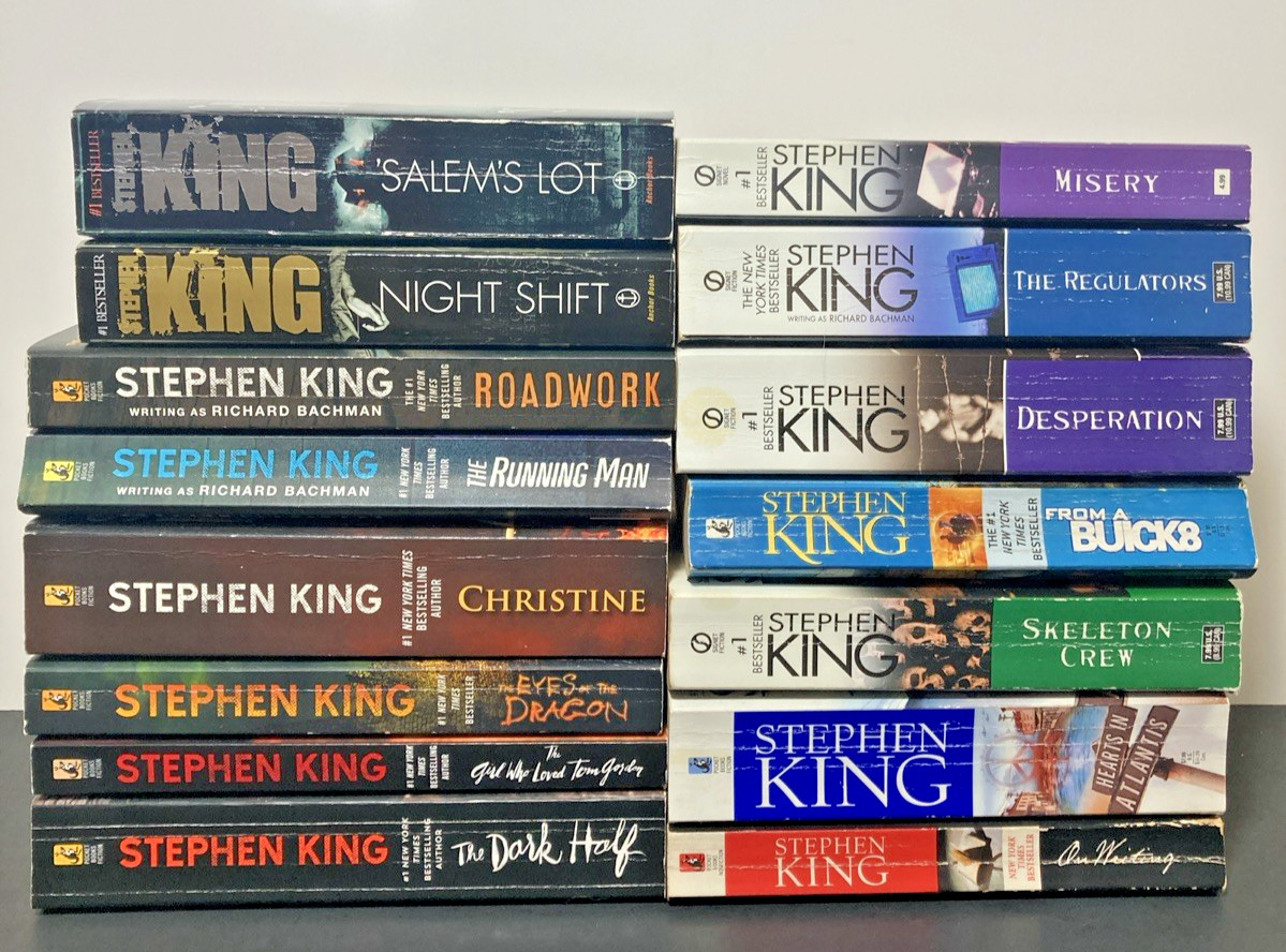 Lot of 15 – STEPHEN KING + RICHARD BACHMAN | Paperback Books