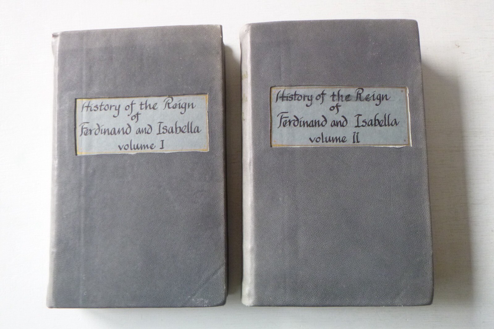 2 Vol History of the Reign of Ferdinand & Isabella, Prescott (Hardcovers, 1839)I