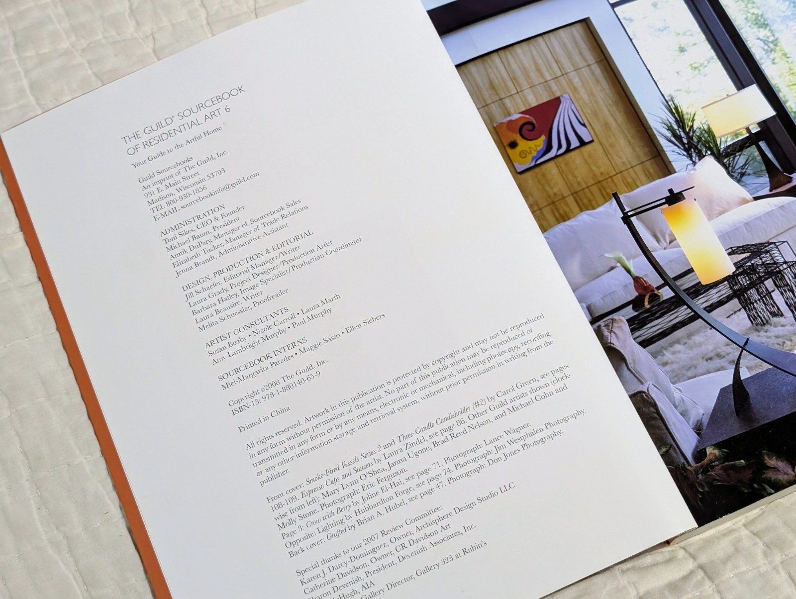 Guild Sourcebook Residential Art 6 Guide to Artful Home Interior Design Modern