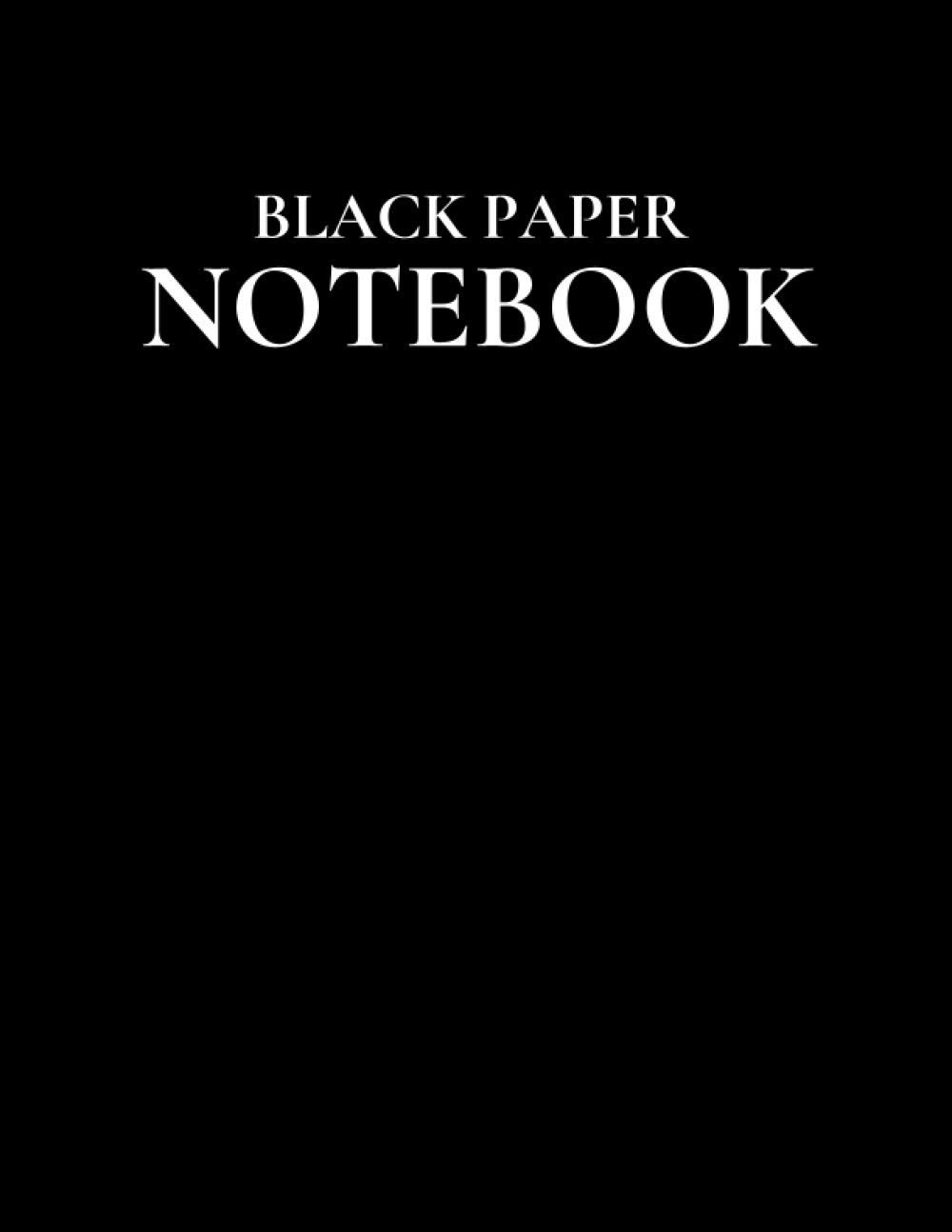 Black Paper Notebook: 120 Pages, Lined Journal / Notebook With Black Pages, …