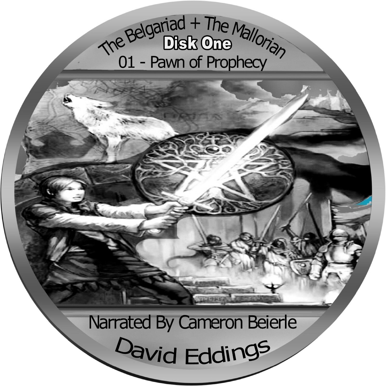 David Eddings Belgariad &Mallorean 12 unabridged audio books on 12 Mp3 Cds