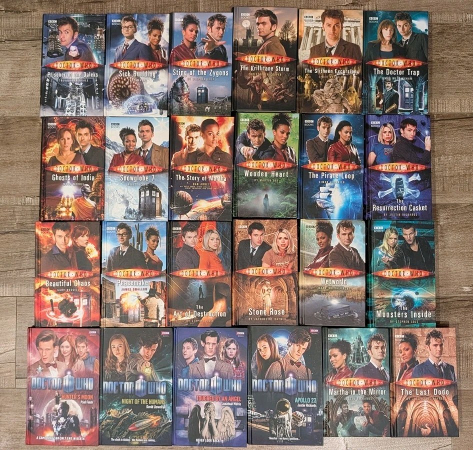 BBC Doctor Who Lot of 24 HC Books Various Authors & Titles